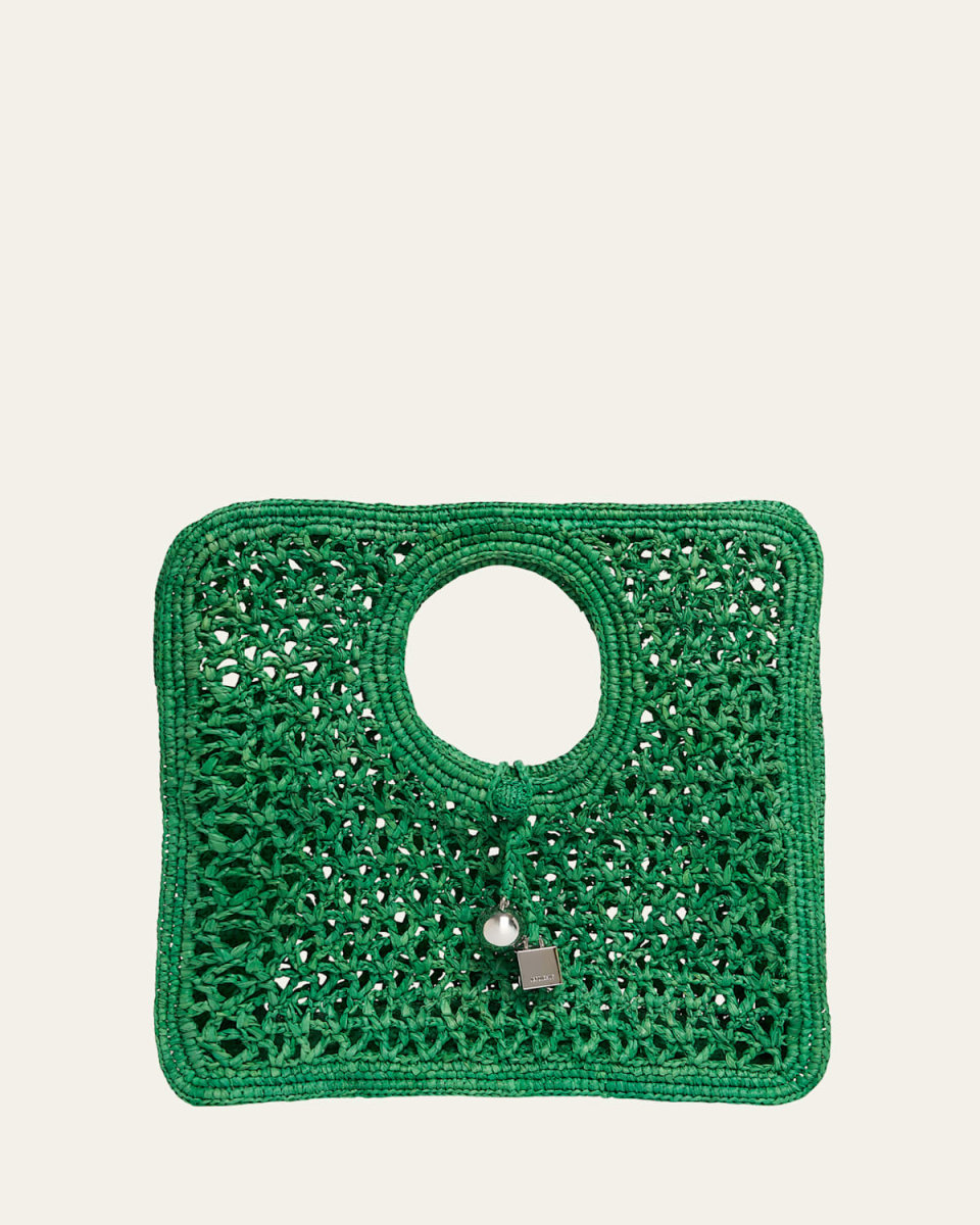 Le Petit Raffia Top-Handle Bag